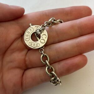 Tiffany & Co 1837 Toggle Bracelet. Sterling Silver stamped 925